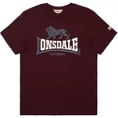 Lonsdale Camiseta ópalo / burdeos / blanco