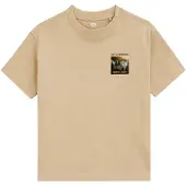 We fashion Camiseta beige / gris claro / naranja / negro