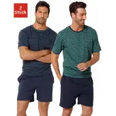 Le jogger Pijama corto azul / verde