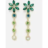 Avant Garde Pendientes 'Claudiaka' verde