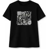LEAFLETIC Camiseta 'Women’s Short Sleeve T-Shirt' negro