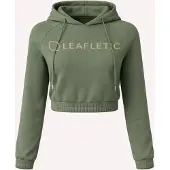 LEAFLETIC Sudadera 'Women's Cropped Hoodie' verde