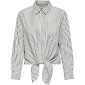 ONLY Blusa 'ONLLECEY' gris / blanco