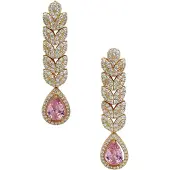 Avant Garde Pendientes 'Vellune' rosa claro