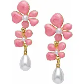 Avant Garde Pendientes rosa