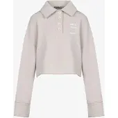 FEMSSY Sudadera 'COLLAR SWEATSHIRT GREY' beige