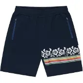 Ocean pacific Pantalón 'Beachbreak' navy / rojo claro / blanco