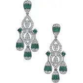 Avant Garde Pendientes 'Morielle' verde
