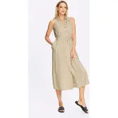 HEINE Vestido camisero arena