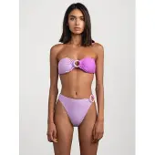 Flavia Valentini Bikini 'Athena Wooden Bikini Set - Lilac' lila pastel