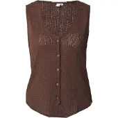 QS Chaleco de punto chocolate