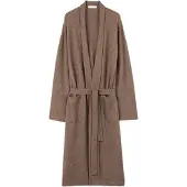 GOBI Cashmere Albornoz largo 'Men's Cashmere Robe' taupe