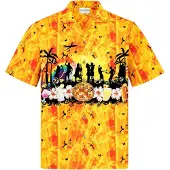 Hawaiihemdshop.de Camisa 'Hawaiihemd Summer Party' amarillo