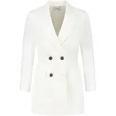 Vulto Blazer 'White Linen Jacket' blanco