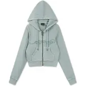 Ed Hardy Sudadera con cremallera verde
