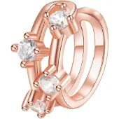 Hey Happiness Pendientes 'Sparkle Band' oro rosa