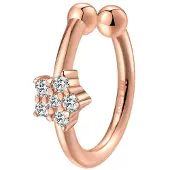 Hey Happiness Pendientes 'Solaris Cuff' oro rosa