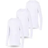 LOREZA Camiseta térmica 'Jungen Mädchen Langarmshirts' blanco