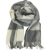 Kumixi Chal 'Fransen' gris / offwhite