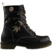Goby Botas con cordones marrón / negro