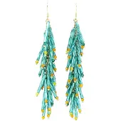 Avant Garde Pendientes 'Dominikama' azul
