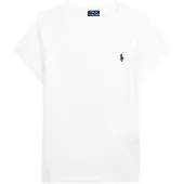 Ralph Lauren para mujer. 211B14611007 Camiseta cuello pico blanco (XXS), Casual, Algodón, Manga corta, outlet 2026.