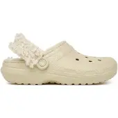 Crocs Zuecos Classic Fleece Lined Clog mujer - Beige - 36 / 37
