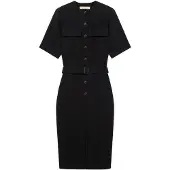 Trussardi Vestido camisero negro
