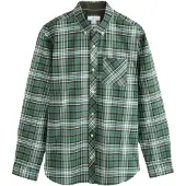 Next Camisa oliva / verde oscuro / negro / blanco