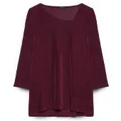Fiorella Rubino Blusa burdeos