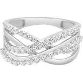 Diamant Exquis Anillo plata