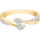 Diamant Exquis Anillo 'Ring aus 375 Gelbgold mit Diamant' oro