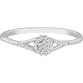 Diamant Exquis Anillo plata