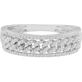 Diamant Exquis Anillo 'Ring aus 375 Weißgold mit Diamant' plata