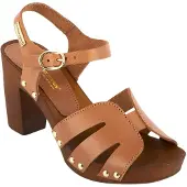 Les tropéziennes Sandalias 'Tabara – Ledersandalen mit Absatz' marrón