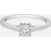 Diamant Exquis Anillo plata