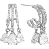 Cala Rose Pendientes plata
