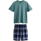 Next Pijama corto azul / navy / azul cian / gris / antracita