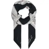 Karl Lagerfeld Chal negro / blanco