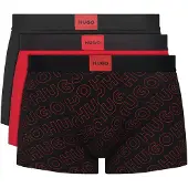 HUGO Calzoncillo boxer 'GALAXY' rojo / negro