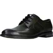 Bugatti Zapatos con cordón verde oscuro