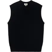 GOBI Cashmere Chaleco 'Men's Essential V-Neck Cashmere Vest' negro