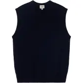 GOBI Cashmere Chaleco 'Men's Essential V-Neck Cashmere Vest' azul noche