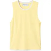 OH APRIL Top 'Eden' amarillo / blanco