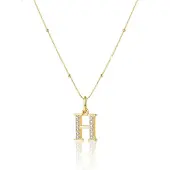 Hey Happiness Cadena 'Letter H' oro