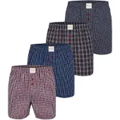 Phil&Co. Calzoncillo boxer ' Combo ' azul / rojo / negro / blanco