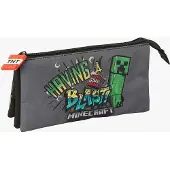 Minecraft Estuche Triple Minecraft Graffiti