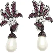Avant Garde Pendientes 'Isadorara' lila
