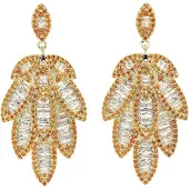 Avant Garde Pendientes 'Quintara' oro rosa