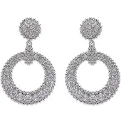 Avant Garde Pendientes 'Valeriama' plata